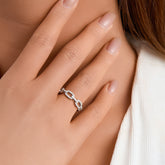 Diamond Chain Link Ring